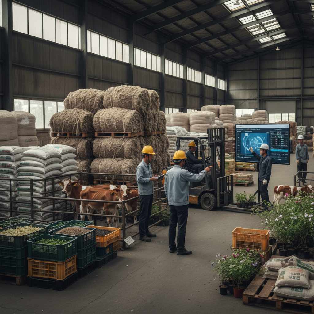산업용 농ㆍ축산물, 섬유 원료 및 동물 중개업