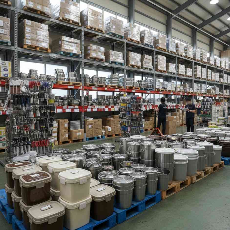 생활용 유리ㆍ요업ㆍ목재ㆍ금속 제품 및 날붙이 도매업