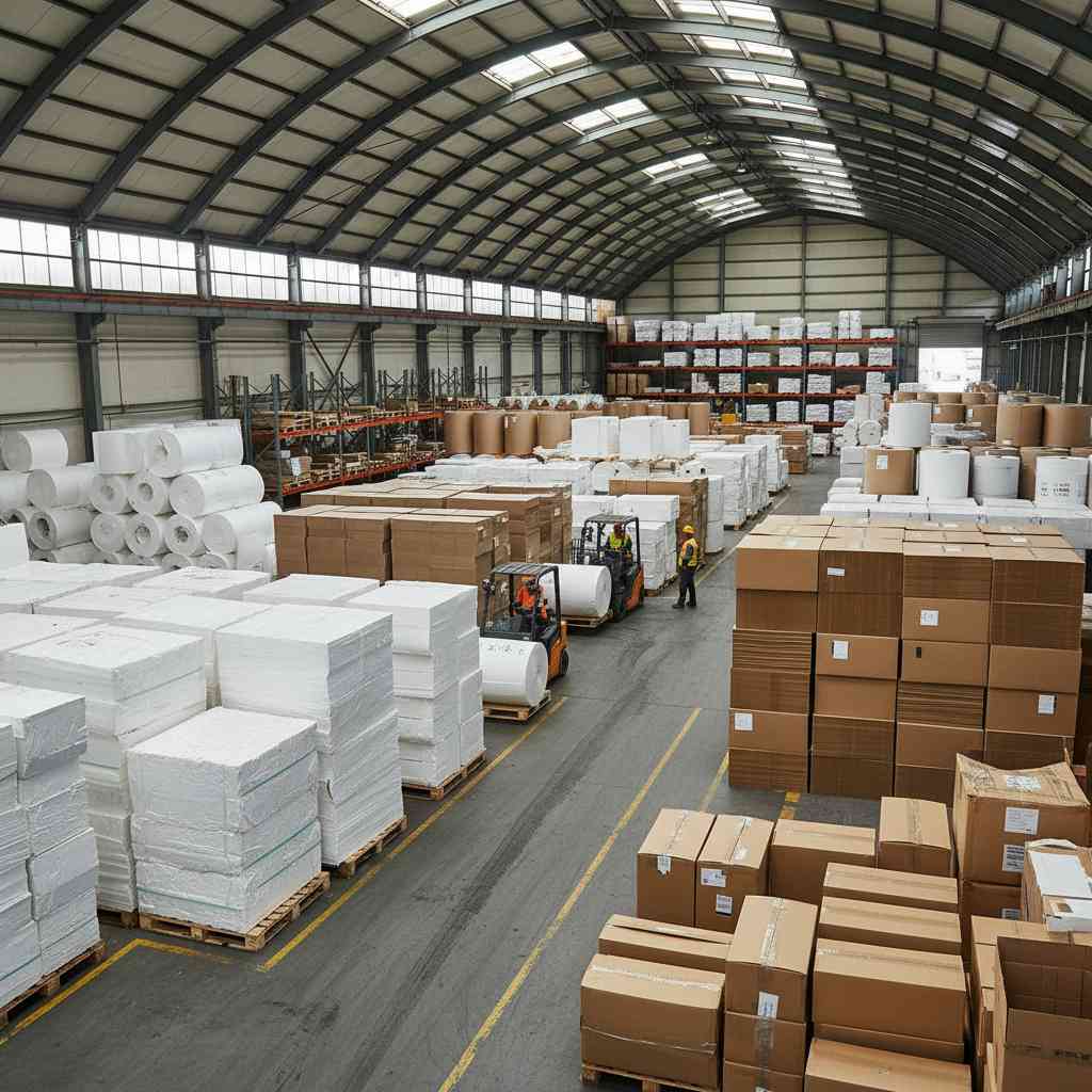 종이 원지, 판지, 종이상자 도매업