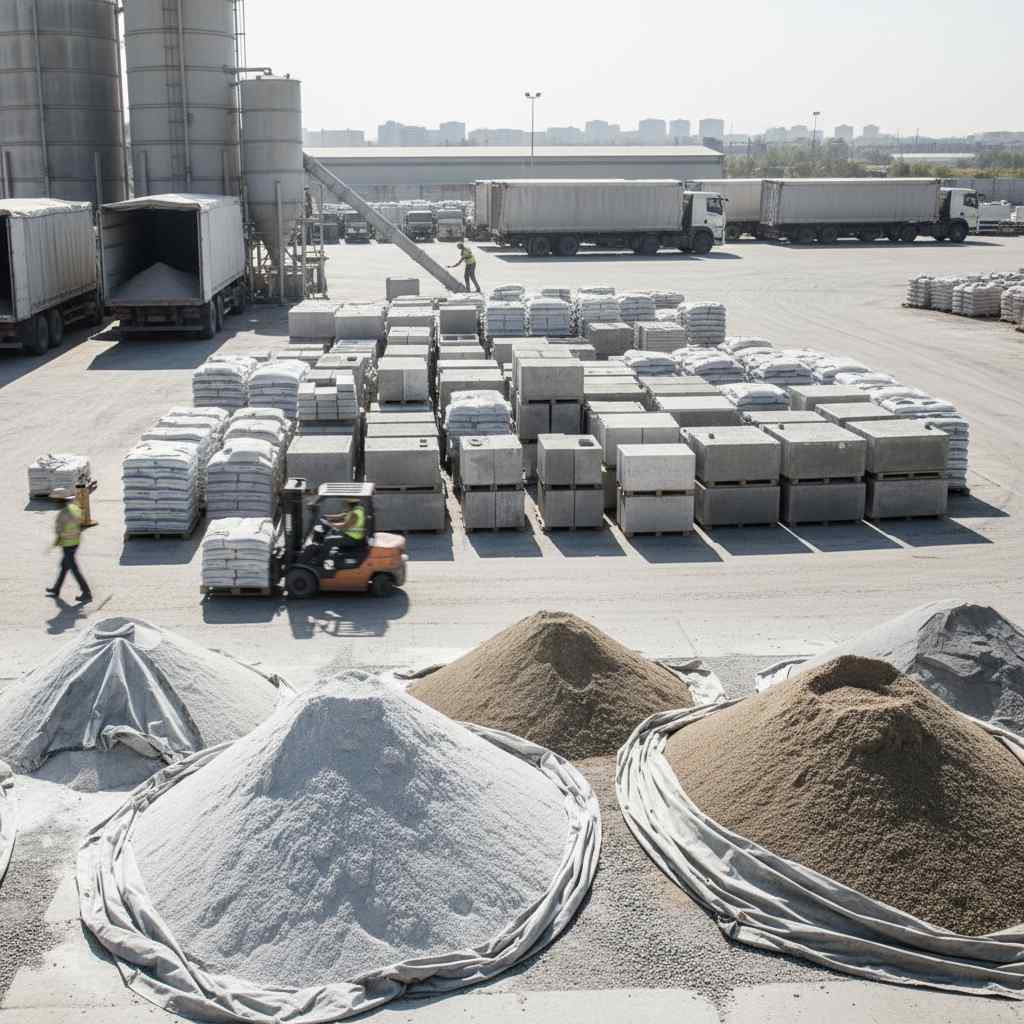 골재, 벽돌 및 시멘트 도매업