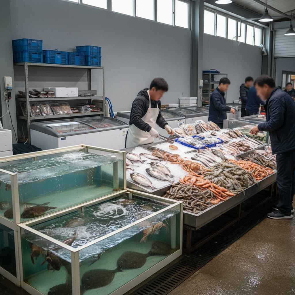신선, 냉동 및 기타 수산물 소매업