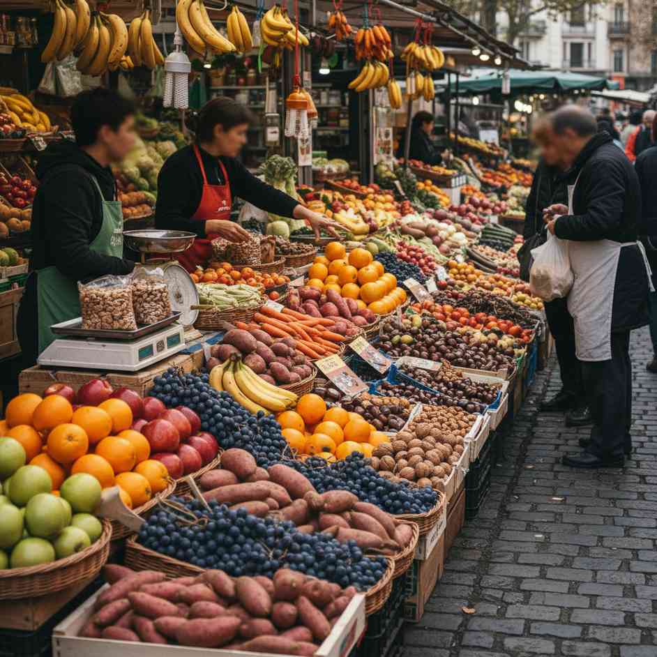 채소, 과실 및 뿌리작물 소매업
