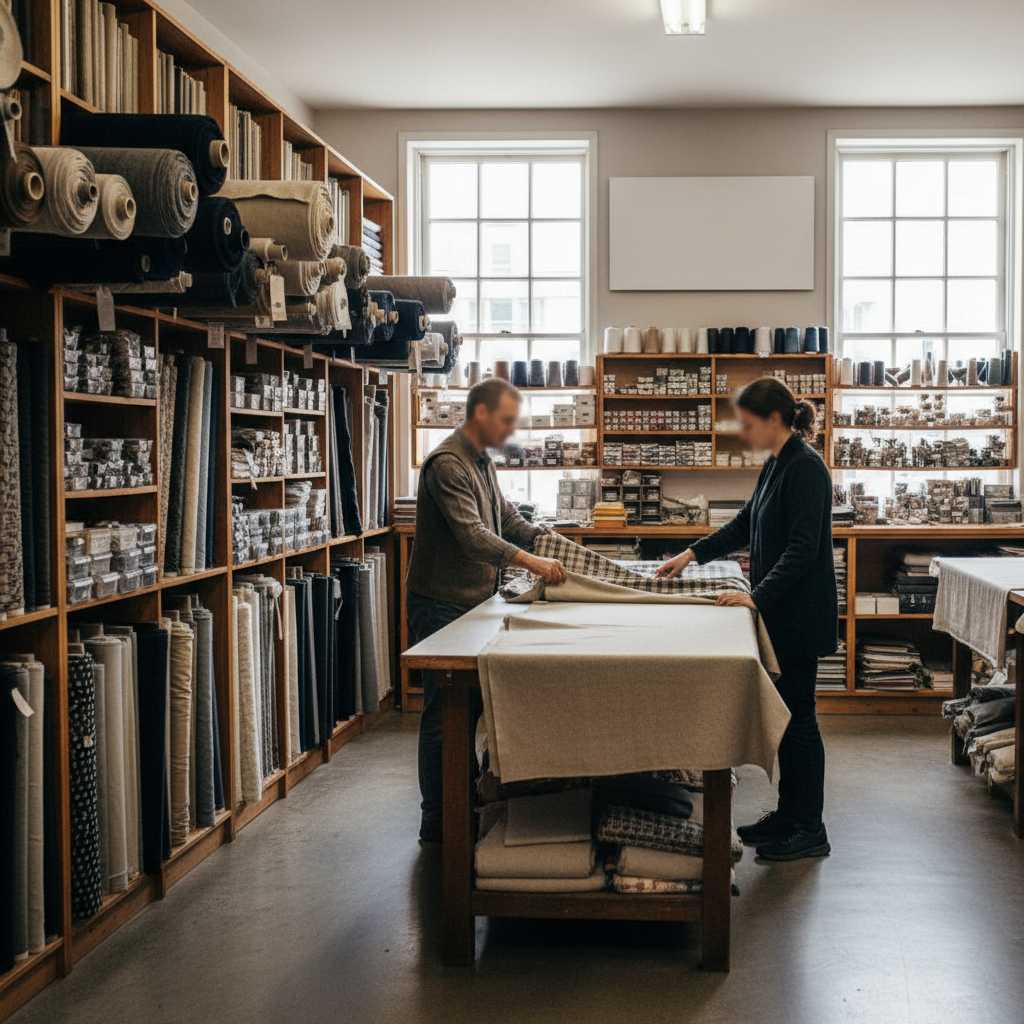 섬유 원단, 실 및 기타 섬유제품 소매업
