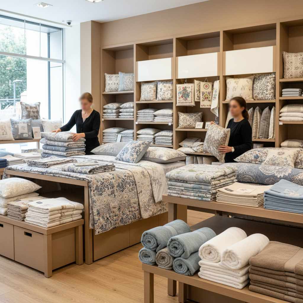 가정용 직물제품 소매업