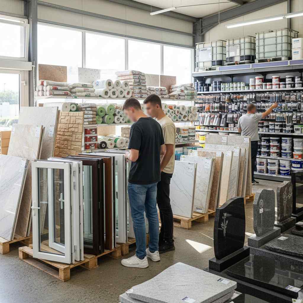 페인트, 창호 및 기타 건설자재 소매업