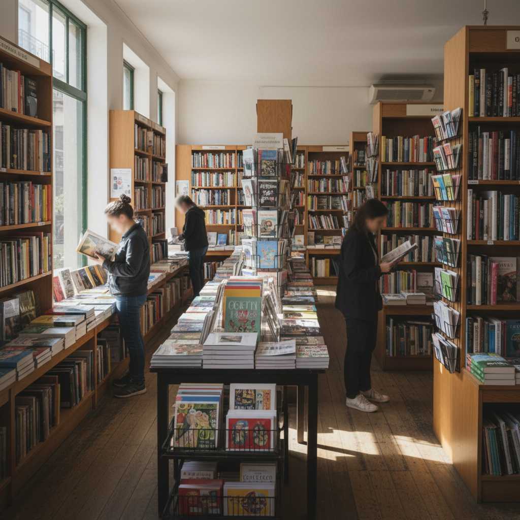 서적, 신문 및 잡지류 소매업