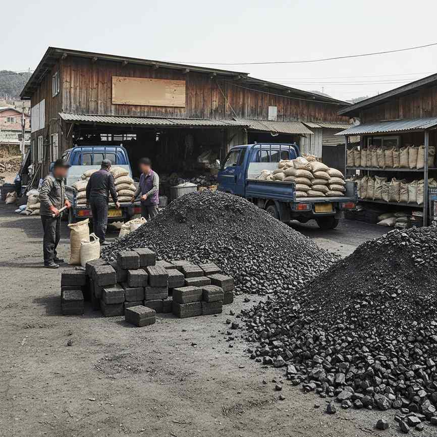가정용 고체 연료 소매업