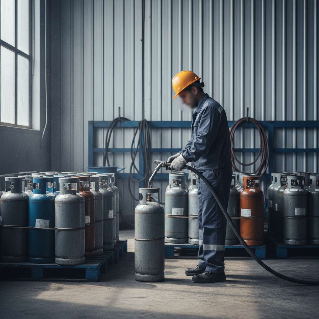 가정용 가스 연료 소매업