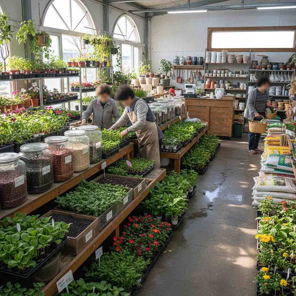 화초 및 식물 소매업