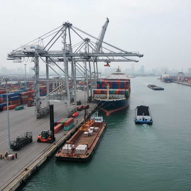 수상 화물 취급업