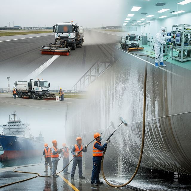 산업설비, 운송장비 및 공공장소 청소업