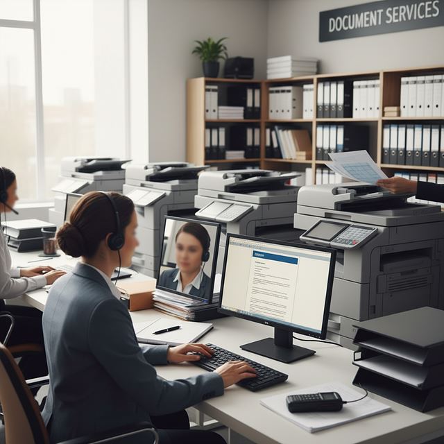 문서 작성 및 복사업