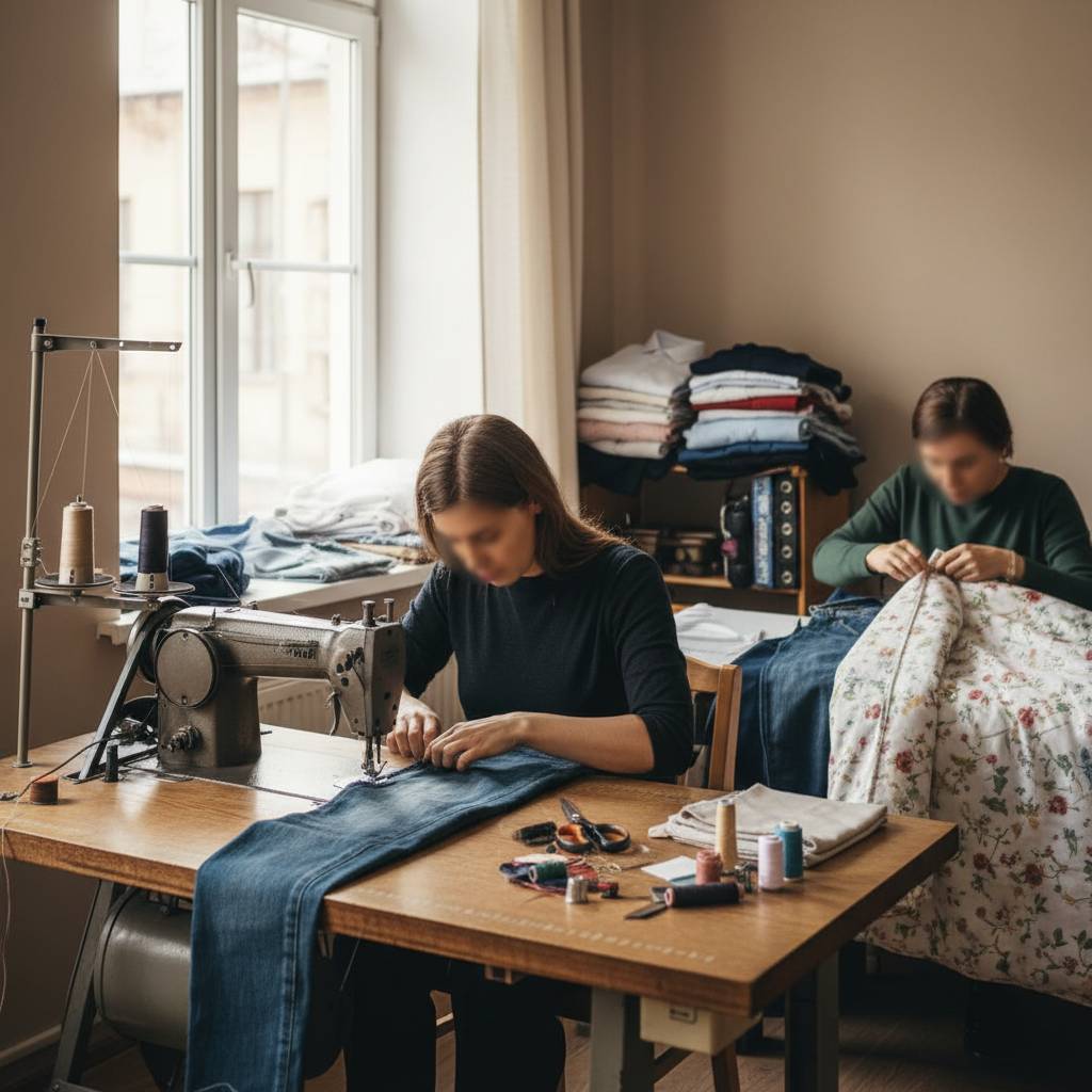 의복 및 기타 가정용 직물제품 수리업