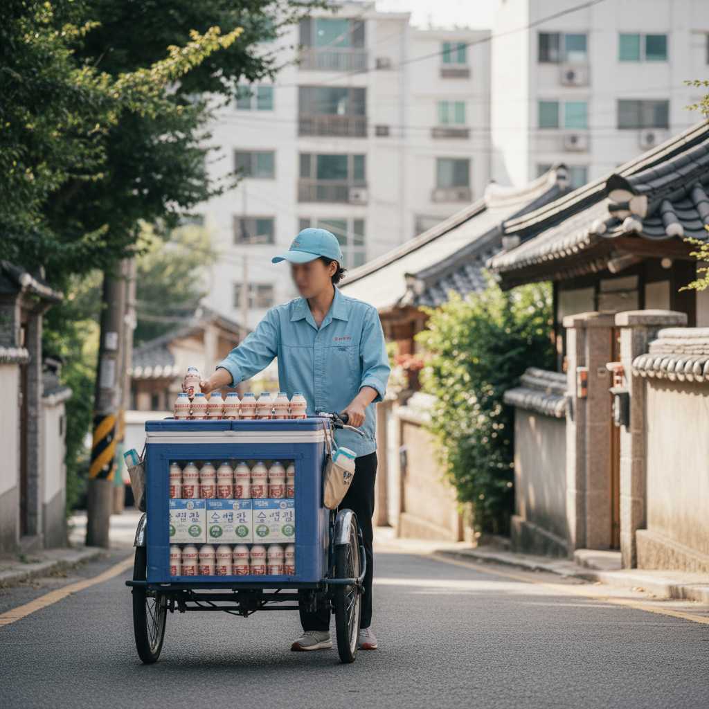 음료품배달원