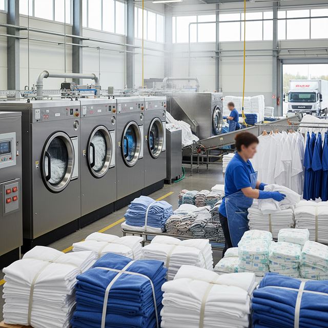 세탁물 공급업